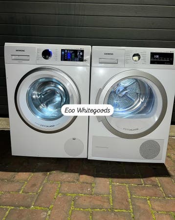 TOPPRIJS! SIEMENS 8KG STEAM WASMACHINE SIEMENS 8KG WPDROGER!, Witgoed en Apparatuur, Wasmachines, Energieklasse A of zuiniger