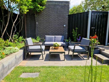 VDG Monto stoel-bank loungeset - 4-delig, Tuin en Terras, Tuinsets en Loungesets, Verzenden, Nieuw, Overige materialen, Loungeset