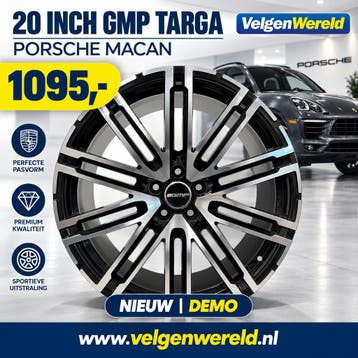 20 inch velgenset | Porsche Macan GMP Targa 5x112 | 4 stuks, Ophalen of Verzenden, Nieuw, 20 inch, Velg(en)
