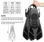 Snorkel Vinnen Verstelbaar Zwemvliezen Open Hiel Duiken, Watersport en Boten, Verzenden, Nieuw