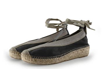 Shabbies Amsterdam Espadrilles in maat 39 Grijs, Shabbies Amsterdam, Verzenden, Zo goed als nieuw, Grijs
