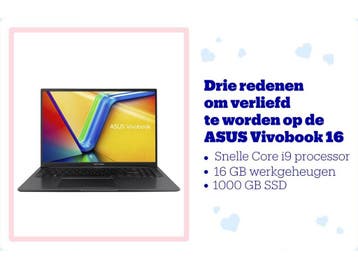 ASUS Vivobook 16 X1605VA-MB183W - Laptop - Intel Core i9 -, Verzenden, Zo goed als nieuw, ASUS