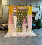 Kleurrijk Marokkaans modern tapijt – Mid-Century, Nieuw