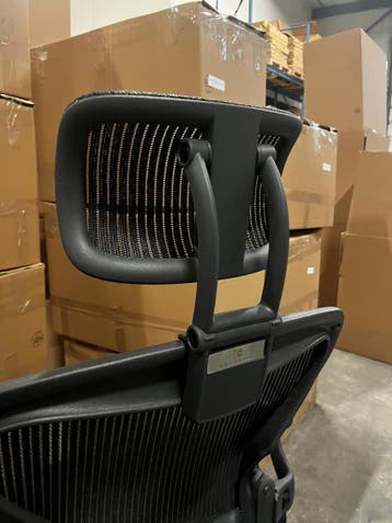 Hoofdsteun Herman Miller Aeron - Geschikt Voor Alle Maten, Verzenden, Zwart, Nieuw, Bureaustoel