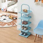 Schoenenrek Poytya voor kinderen 96x30x27 cm blauw [en.casa], Verzenden, Nieuw
