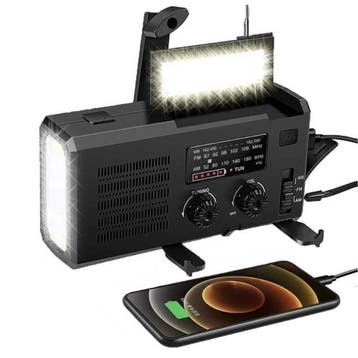4000mAh Radio Powerbank op Zonne-energie met Dynamo -, Verzenden, Nieuw, WAYHOOM