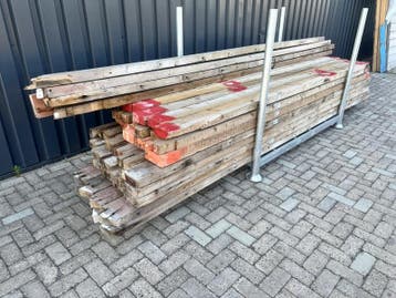 4x Houten gordingen, Nieuw