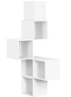 Witte Hoek Wandplank met 6 Compartimenten, Huis en Inrichting, Verzenden, Nieuw