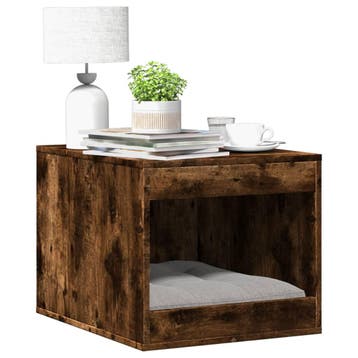 vidaXL Kattenbakkast 47x59x42 cm bewerkt hout gerookt, Verzenden, Nieuw