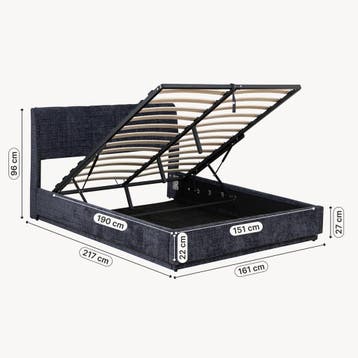 Tweepersoonsbed Tröstiar met LED licht 160x200 cm blauw [en., Verzenden, Nieuw