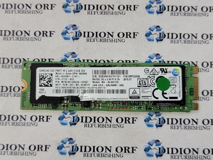 Samsung PM871 Series SSD 512GB M.2 2280 SATA III 6Gb/s –, Computers en Software, Harde schijven, Nieuw, Ophalen of Verzenden