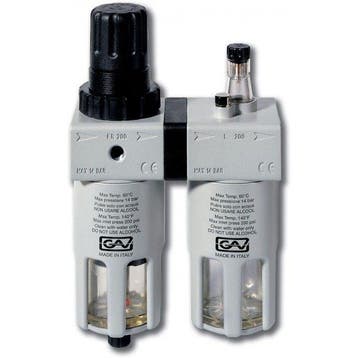 FRL200 Filter- Drukregelaaar + Olienevelaar, Verzenden