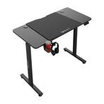 Game bureau Stryn zit sta elektrisch 120x60x72-117 cm zwart, Verzenden, Nieuw