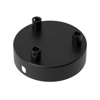 Plafondkap | Calex (Rond, 3 lampen, Mat zwart), Verzenden, Nieuw