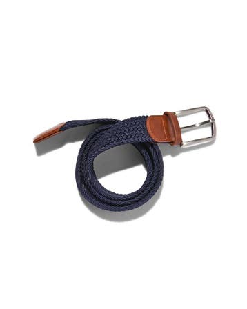 HEMA Gevlochten elastische heren riem 3.5cm blauw, Kleding | Heren, Riemen en Ceinturen, Verzenden, Nieuw