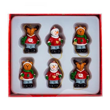 Kerstboom hangertjes set van 6 stuks, Diversen, Kerst, Ophalen of Verzenden, Nieuw