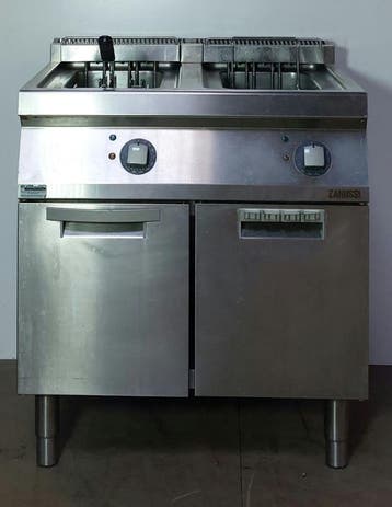 Occasion Zanussi friteuse Elektrische 2x10L, Ophalen, Gebruikt, Overige typen
