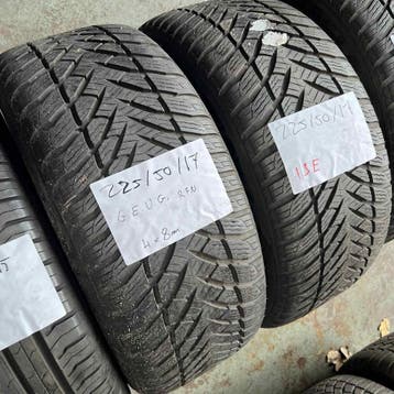 4 x Goodyear 225-50-17 Winterbanden 8mm, Auto-onderdelen, Gebruikt, 17 inch, Band(en), Personenwagen