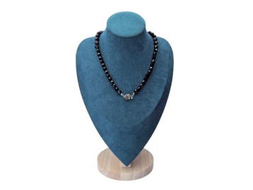 Veiling - Elegant Gefacetteerd Granaat Collier met Sierlijke