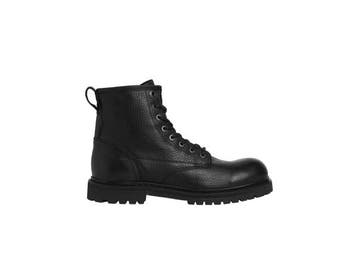 Veiling - Jack &amp; Jones Buckley Leather Boot Anthracite B, Nieuw