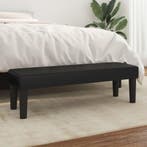 Bankje 100cm Kunstleer Zwart | Tweedekansje OP=OP, Huis en Inrichting, Banken | Bankstellen, Eenpersoons, Minder dan 75 cm, Nieuw