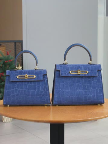 Chique Dames Handtas met Crocoprint - Stijlvol & Praktisch v