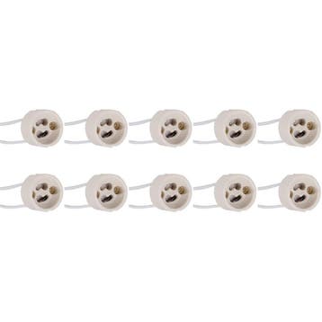 GU10 Fitting/Houder 10 Stuks - Brinton - Keramisch - 15cm, Doe-het-zelf en Verbouw, Elektra en Kabels, Ophalen of Verzenden, Nieuw
