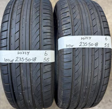 2x 235-50-18 Hifly Zomer 101W 2x 6mm €55 Per Band 235 50 18, Auto-onderdelen, Ophalen, 18 inch, Gebruikt, 235 mm