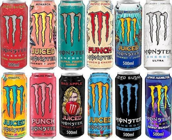 Monster Energy Drinks, DIVERSE VARIANTEN!, Diversen, Levensmiddelen, Ophalen of Verzenden