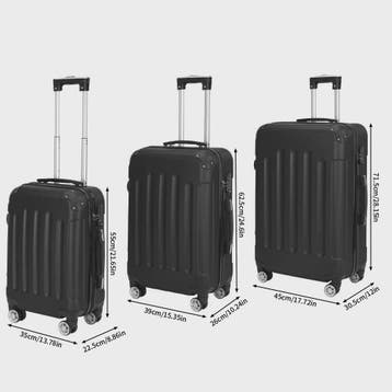 3-delige Hard Shell Koffer Set met TSA Slot en 360Â° Spinner, Verzenden, Nieuw