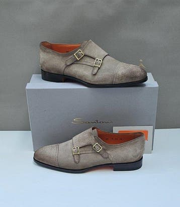 Santoni - Platte schoenen - Maat: EU 43.5, Nieuw