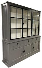 Buffetkast Soest grijs met stalen deuren 200cm, Huis en Inrichting, Kasten | Buffetkasten, Ophalen of Verzenden, Nieuw
