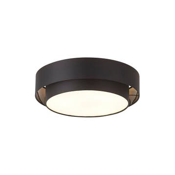 Moderne plafonnière zwart 50cm 3-lichts - Drum Duo, Verzenden, Nieuw, Metaal