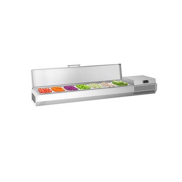 GGM Gastro | Opzetkoelvitrine PREMIUM PLUS - 1733x413mm - 6x, Verzenden