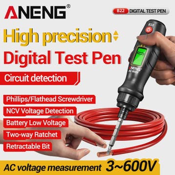 ANENG B22 Spanningsmeter Pen: Non-Contact Detector met LCD &, Verzenden, Nieuw