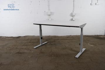 Verstelbaar bureau 160x80 – Robson eiken – handmatig, Overige typen, Gebruikt, Verzenden, Overige merken