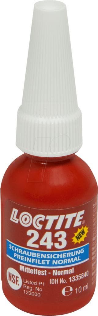 Loctite 243 10 ml, fles, Verzenden, Nieuw