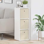 vidaXL Dressoir met lade Wit 30,5 x 27 x 84,5 cm, Minder dan 50 cm, Verzenden, Nieuw, 25 tot 50 cm