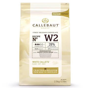 Callebaut Witte Chocolade Callets W2 2,5 KG, Ophalen of Verzenden, Brood en Banket
