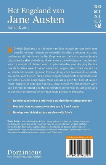 Het Engeland van Jane Austen / Dominicus reisgids, Verzenden, Zo goed als nieuw, Karin Quint