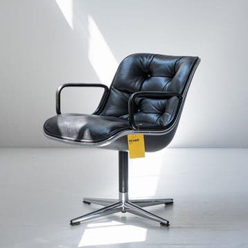 Knoll - Charles Pollock - Bureaustoel - Directie - Staal,