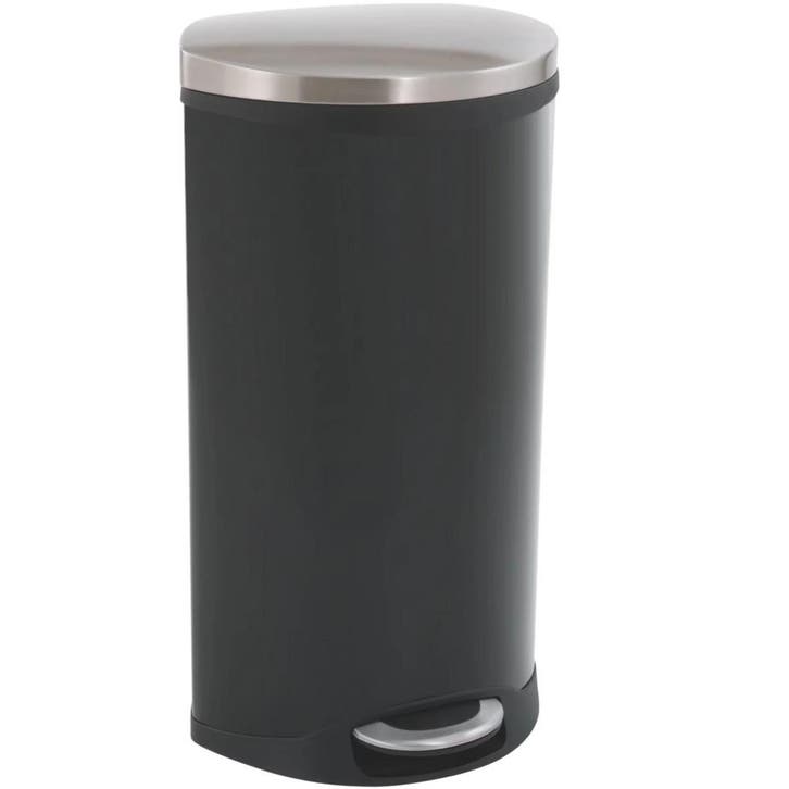Pedaalemmer | SHELL BIN | RVS | Zwart | 30L | Klapdeksel |, Zakelijke goederen, Horeca | Keukenapparatuur, Nieuw in verpakking