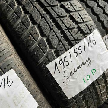 2 x Sunny 195-55-16 Winterbanden 6mm, Gebruikt, 16 inch, Band(en), Personenwagen