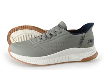Skechers Instappers in maat 42 Grijs, Kleding | Heren, Overige kleuren, Verzenden, Overige typen, Zo goed als nieuw