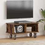 vidaXL TV-standaard Gerookt eiken 68,5 x 35 x 35 cm Bewerkt, Huis en Inrichting, Kasten | Televisiemeubels, Minder dan 50 cm, Verzenden