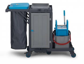 Schoonmaak wagen| kunststof| Professioneel | vuilniszak, Verzenden