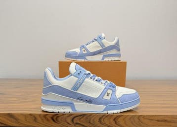 Louis Vuitton - LV Trainer Blue White - Sneakers - Maat: EU, Kleding | Heren, Schoenen, Nieuw