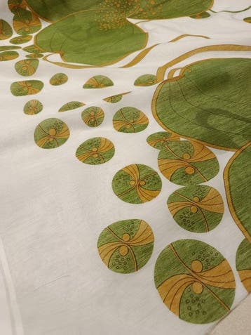 Introvabile tendone vintage dalla fantasia retrò -