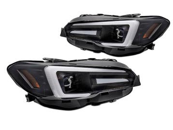 Koplampen Subaru Impreza WRX 14-22 Full LED Zwart, Ophalen of Verzenden, Nieuw
