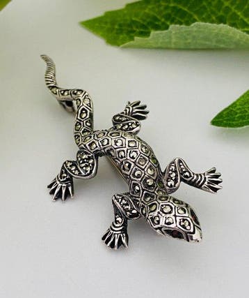 Zilver, Art Deco (1920-1930) - Lezard - Markasieten -